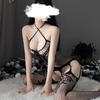 Sexy spodní prádlo Kostýmy Síťované body Ženy Síťované sexy oblečení Tělové punčochy