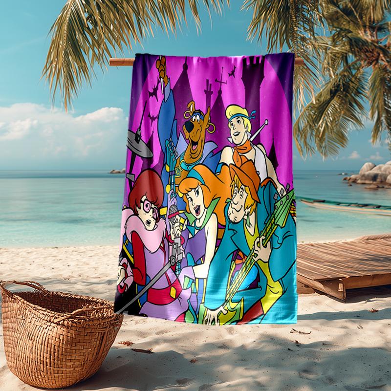 Ultra-Soft Beach Towel with Scooby-Doo Theme,Ideal for Pool - Camping, Diving - Perfect Travel Essential, Vibrant Beach Towel.