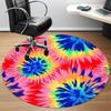 1pc Tie-Dye Pattern Office Round Area Rug, Indoor Mat Suitable ForOffice, Under Office Chairs Bedroom Living Room Home Decor, Room Deco 035