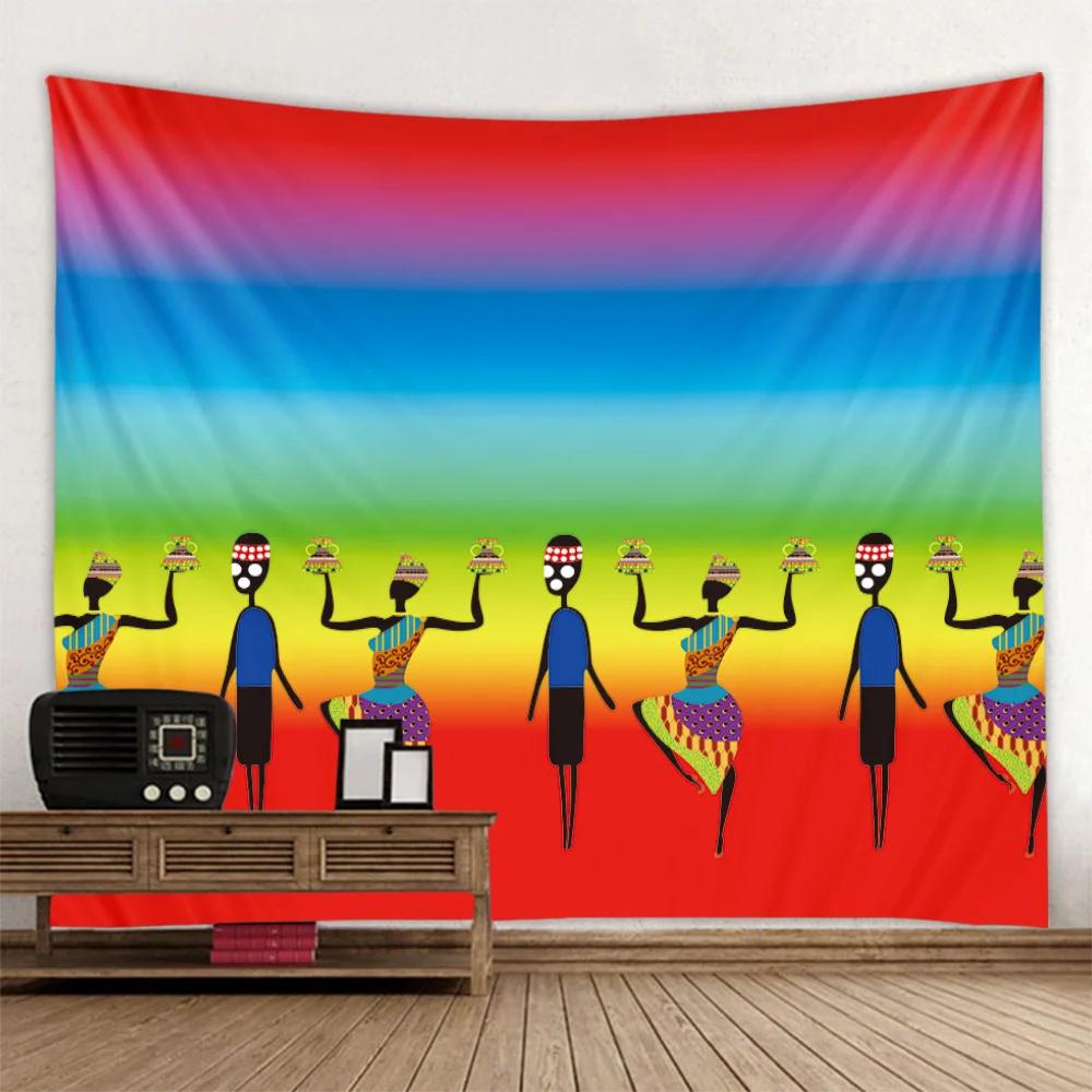 Egyptian retro mural, printed tapestry, hippie wall hanging fabric, home decoration aesthetics, living room, bedroom decoration