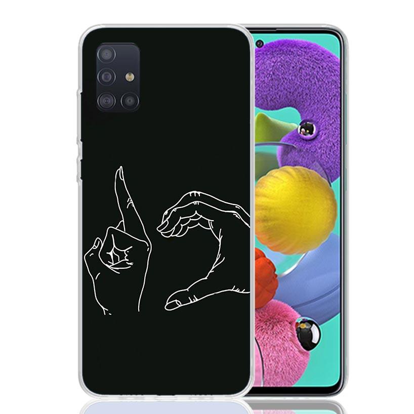 Middle Finger Phone Case For Samsung Galaxy A52 A32 A22 A12 A02S A50S A30S A51 A31 AA71 Note 20 Ultra 10 S10 Plus Galaxy A52 A42