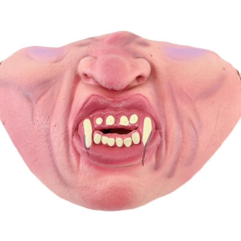 Halloween Wild Funny Mask Masquerade Cos Half Face Mask Latex Half Face Mask Funny Mask