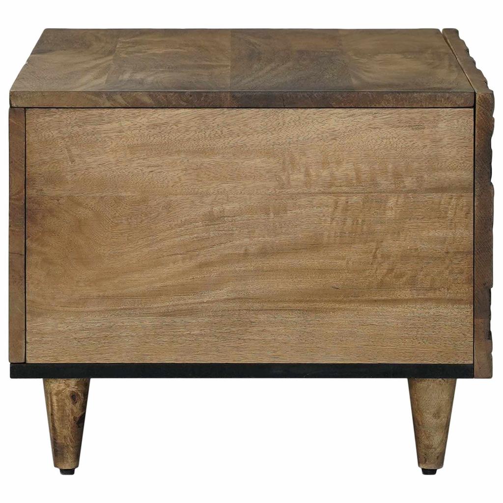 Coffee Table Brown 80 X 50 X 40 Cm Solid Mango Wood