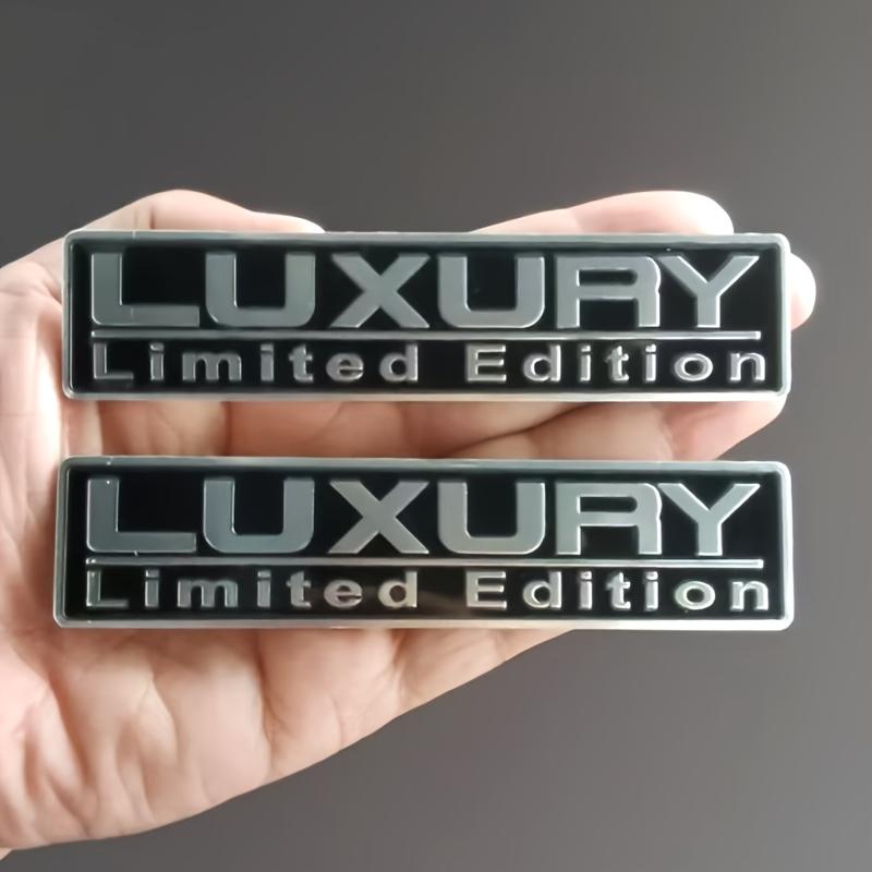 2pcs Metal Limited Edition 3D Car Body Badge Sticker Trunk Emblem Decal Accessorie for Car Motorcycle Bike