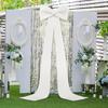 Extra Large Wedding Bow Decor, 118x28 Inch Giant Satin Bow with Long Streamer Huge Decorative Oversized Gift Belt for Arch Bachelorette Birthday