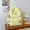 Schoolbag large capacity fashion letter backpack small fresh nylon new backpack bag female personality striped college bag