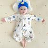 Unisex Long Sleeve Summer Baby Romper - Breathable, Lightweight Pajamas for Air-Conditioned Comfort