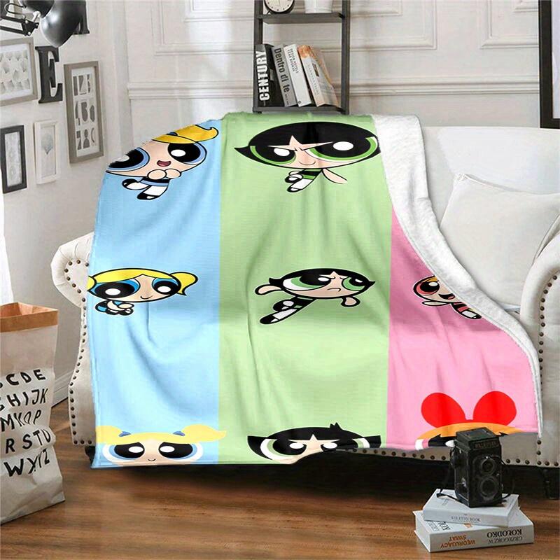 

1pcPowerpuff Blanket - Soft and Comfortable, Suitable for All Seasons, Makes a Gre 100x150cm
