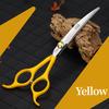 Fenice 6.5 inch Professional Dog Grooming Down Curved Scissors Colorful Shears Groomer Tools Japan 440C Set with Comb and Bag 1
