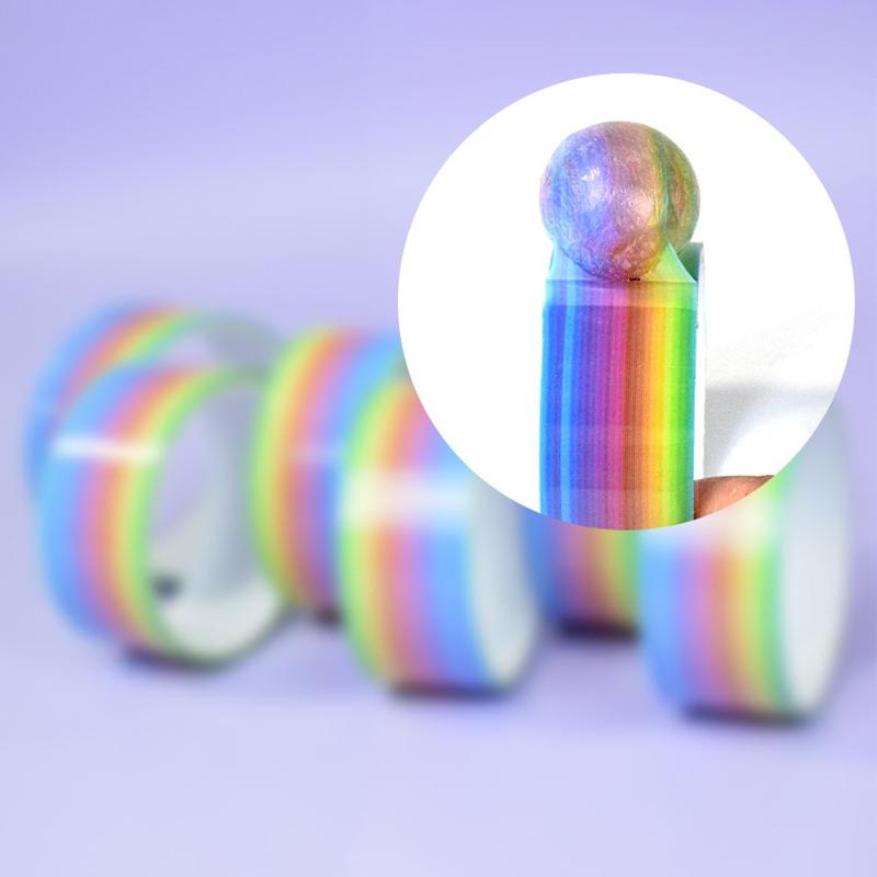Bila de Bandă Adezivă Colorată Decomprimare Lipicios Rulare DIY Jucării Amuzante Bile Colorate Fabricare Jucărie Colorată Mascare Lipici