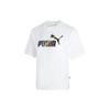 New PUMA Drop Shoulder Sleeve T Shirt Women's White 676682-02
