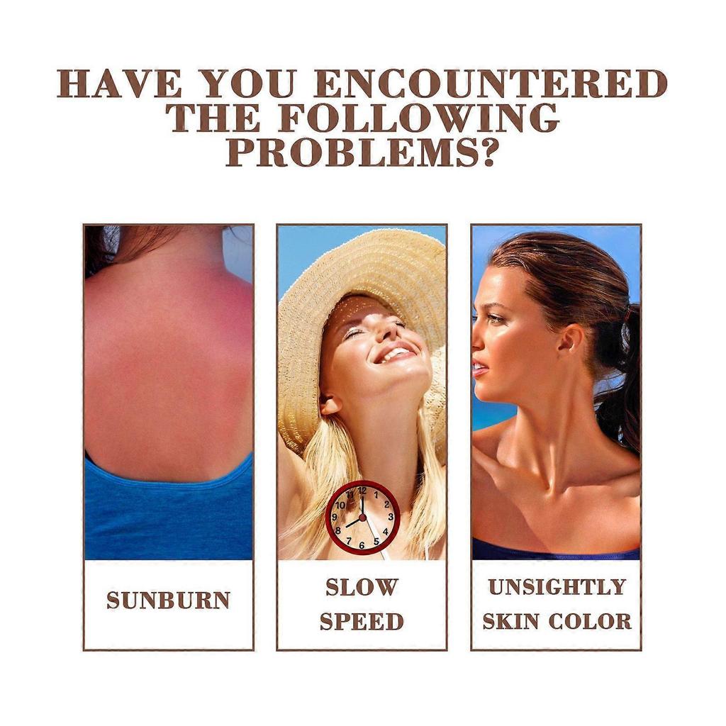 Limited time!!Eelhoe Tanning Mousse Spray Outdoor Sunbathing Spf-Free Wheat-Colored Skin Moisturizing Beauty Darkening Spray