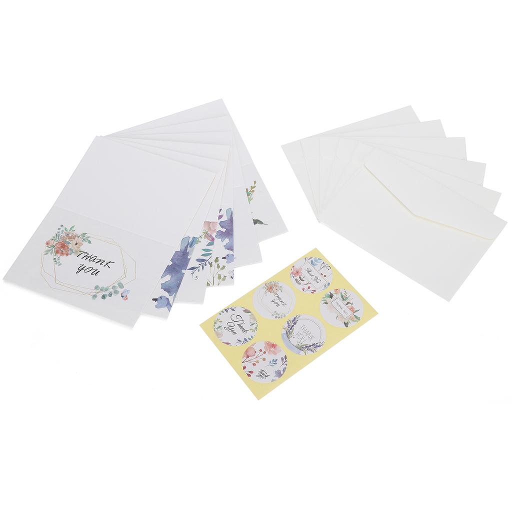 24 st Gratulationskort Tomt Presentpapper för Festivalpresent med Kuvert och KlistermärkeTack