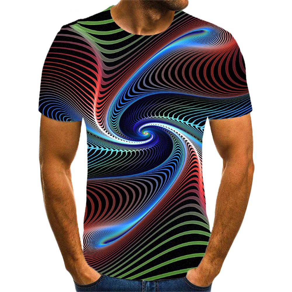 Rainbow 3D Printed Men's Sportive Breathable T-Shirt Street Outdoor Fashion Casual Wear Y2K, Harajuku - Children's Clothing Top