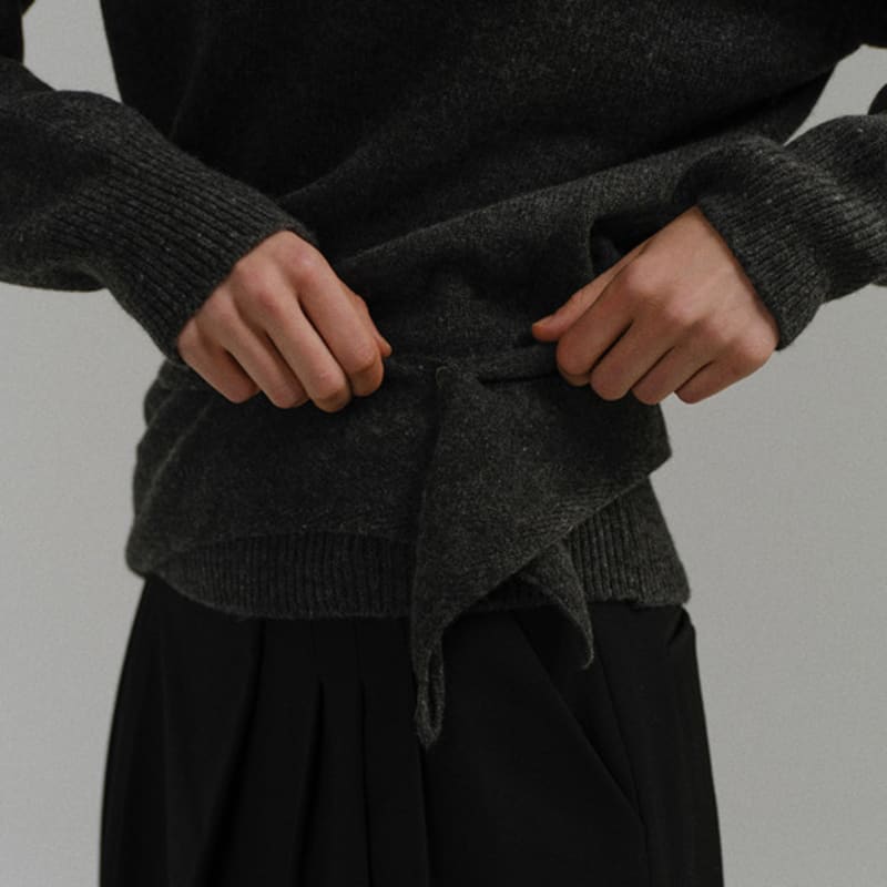 AUBOUR knit button scarf (7color)