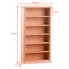 1:12 Dollhouse Miniature Bookshelf Bookcase Model Locker Cabinet Furniture Decor