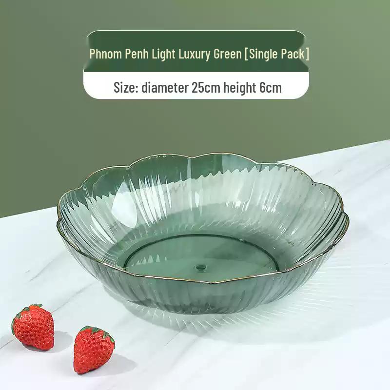 Light Luxury Green Plastic Serving Tray