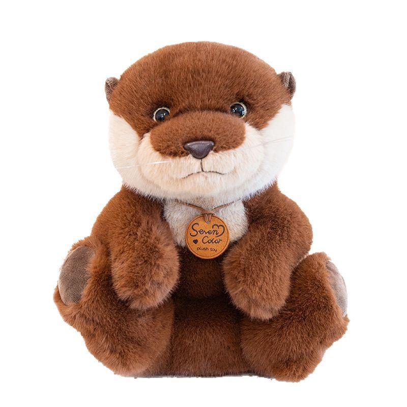 Plush Toy Otter Sitting Lying Stuffed Animal Doll Kids Birthday Decoration Gifts