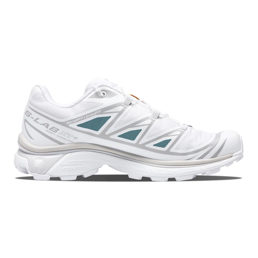 SALOMON XT 6 Slip Resistant Abrasion Resistant Low top Running Shoes Unisex White Blue 412529(Team348-)