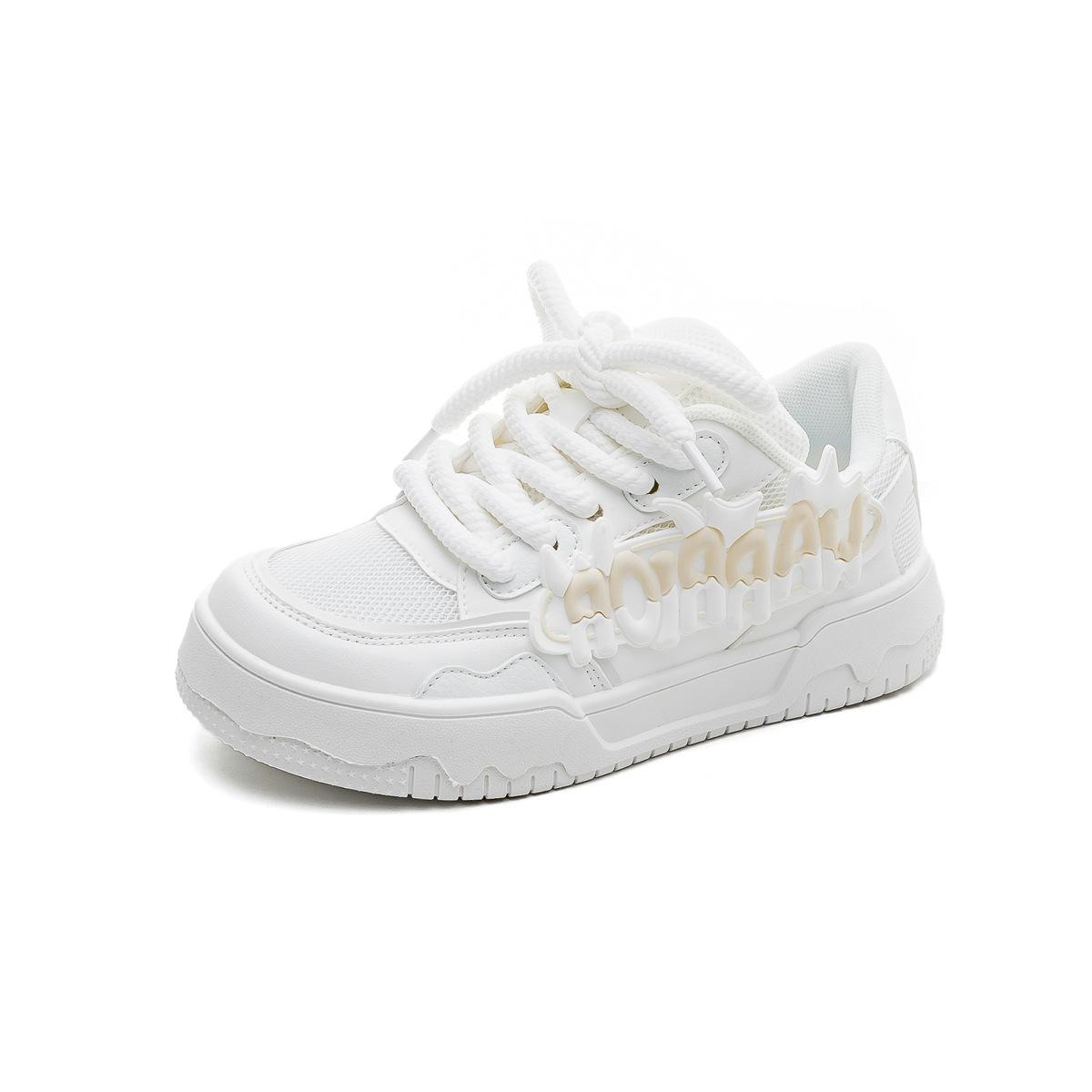 

Обувь для скейтбординга для девочек в цвете dopamine универсальные маленькие белые туфли для студентов в студенческом стиле повседневная обувь для скейтбординга спортивная обувь на платформе 40 белый