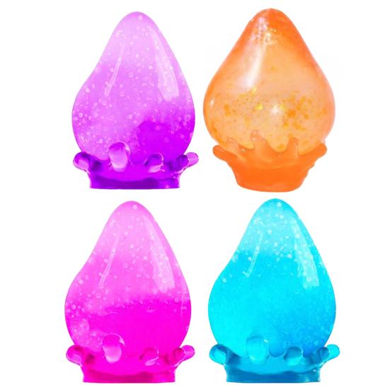 2 Stück Wassertropfen Stressabbau Spielzeug Angstreduktion Klarer Wassertropfen Sensorisches Knet-Fidget-Spielzeug Tragbarer Dekompressions-Stressball