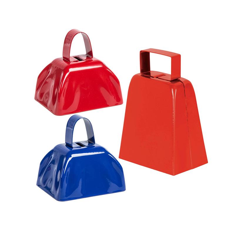 Three-Inch & Four-Inch Hand-Cranked Cowbells - 13 Colors, Perfect for Parties and Handicrafts