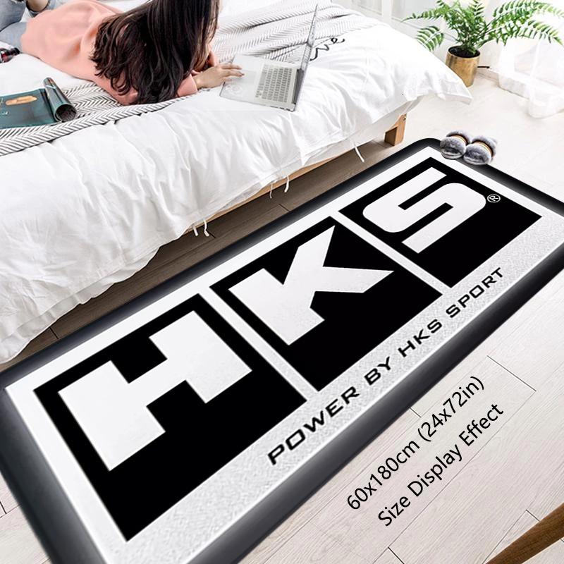 Floor Mat Non-slip Foot Rug for Entryway HKS Power Hallway Carpet Kitchen Water Absorbed Rugs Fluffy Bedside Mats Home Decor
