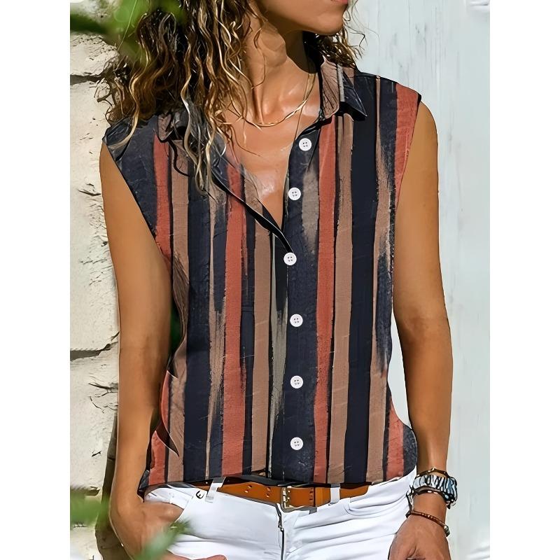 IHUASU Women s Fashion Casual POLO Neck Short Sleeve Blouses & Shirts S красный