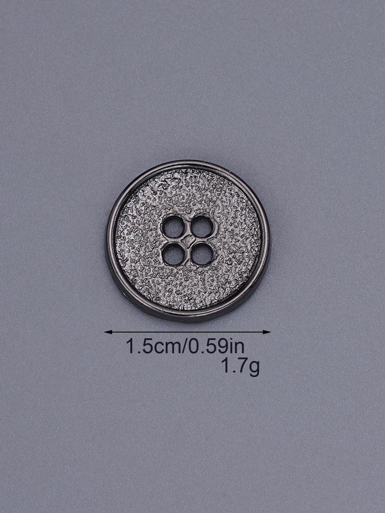 Four-Hole Zinc Alloy Hand-Sewn Metal Button - High-End, Exquisite & Versatile