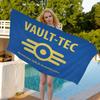 Games V-Vault T-Tec Logo Big Microfiber Beach Towels Quick Dry Towel Sand Beach Towels Pool Towel for Travel Swim Pool Yoga