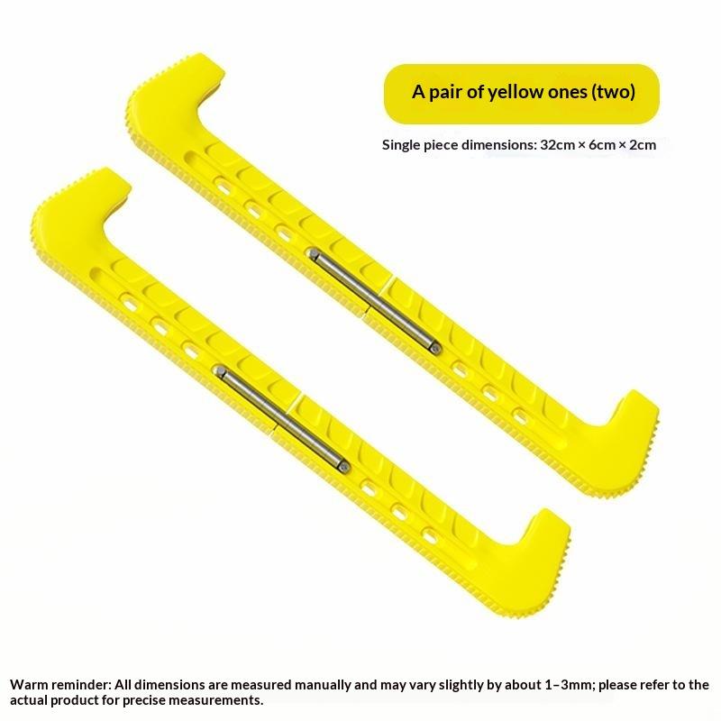 1Pair Adjustable Ice Skate Blade Guard Pvc Hard Skating Blade Protector Cover For Figure Skating Hockey Skates