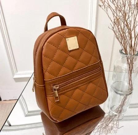 Luxury PU Leather Kawaii Backpack Cute Graceful Bagpack Mini  Small School Bags for Girls Teenage Girls' Fashion