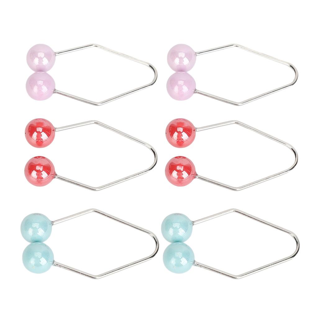 3 Paar Grübchenmacher für Wangen, Gesichtsmuskeltraining, Piercing-frei, schmerzlos, Legierung, Grübchenmacher, Ba