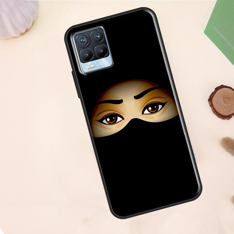 Muslim Islamic Arabic Hijab Girl Case For Realme C55 C53 C33 C63 C61 C51 C65 C67 C71 C75 11 12 13 14 15 Pro Plus GT6 GT7 Pro