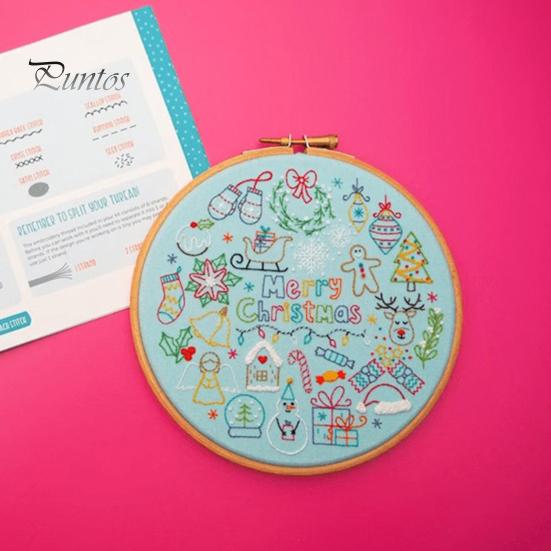 

Набор для ручной вышивки «24 дня Адвента», рождественский набор для вышивания крестиком, создайте красивый рождественский календарь с рождественским подарком