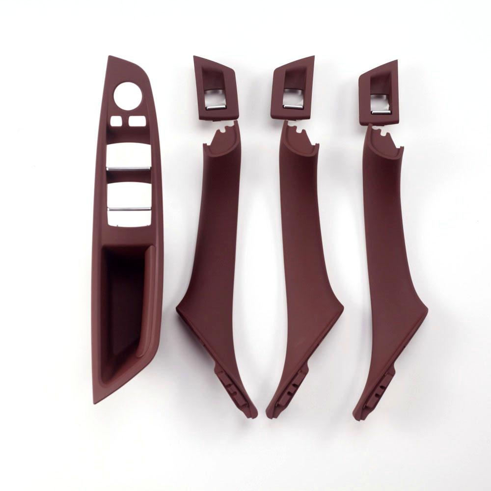 LHD Beige Black Brown Oyster Car Interior Door Armrest Inside Pull Handle Set For BMW 5 Series F10 F11 523i 525i 528i 530i