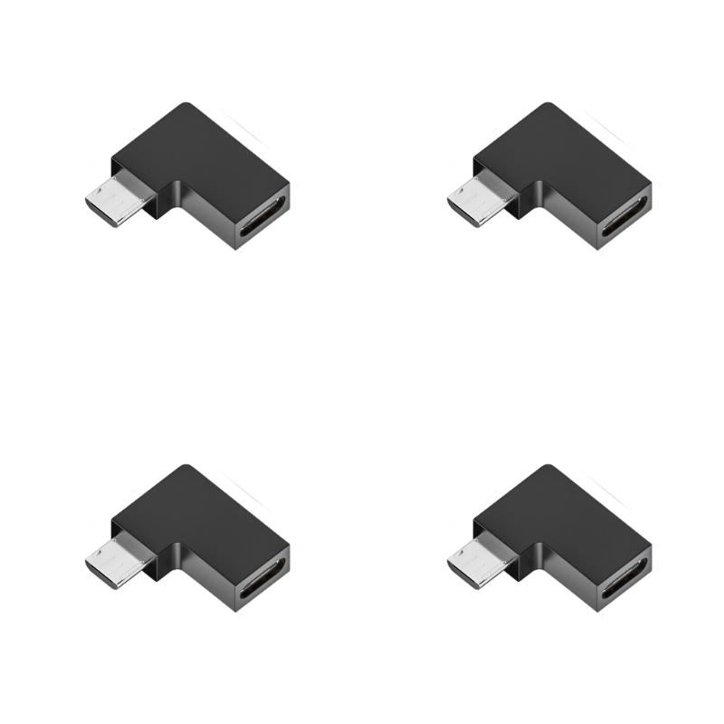 USB C Female To USB Male 90 Degree Angled Adapter Fast Charging 2A Fast Speed Data Transfer 480Mbps Small Design