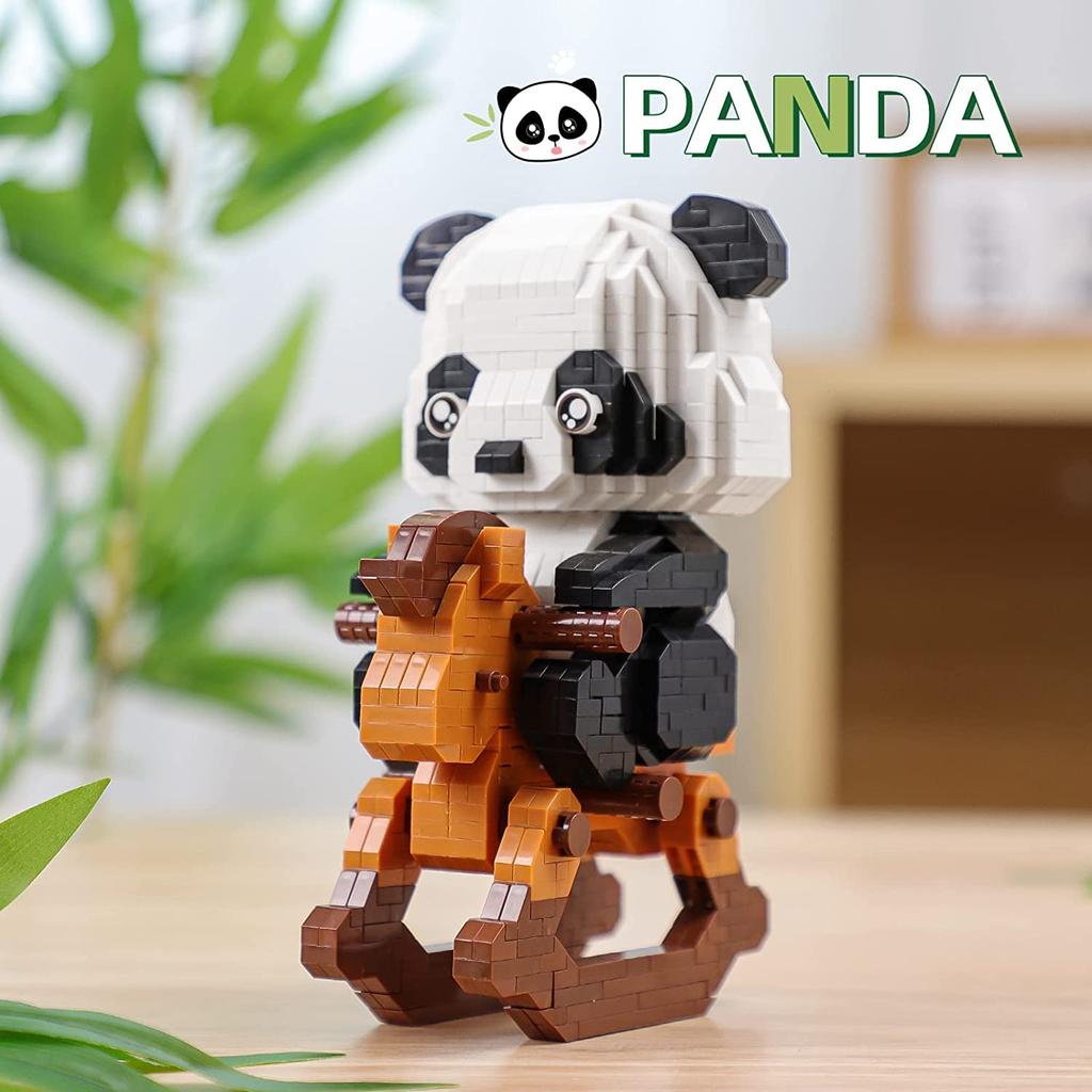 Vukayo Mini Panda Bristol Building Gift for Birthday Blocks, Toy, Kids, Gift, XMJM-02 (B)
