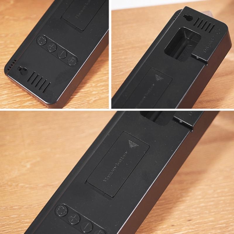 Elektronische Uhr Einfache Multifunktionsuhr Rechteckige Große LED-Anzeige Datum Woche Temperatur Luftfeuchtigkeit Wecker