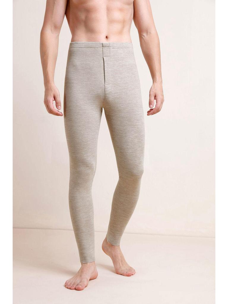 Men's Thickened Wool Silk Thermal Underwear Set for Autumn and Winter