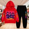 KPop Demon Hunters Printing Hoodies Sets Kids Clothes Children Hoodie+pants Suitable 3-12 Years Boys Girls Pink Black Sweatshirt