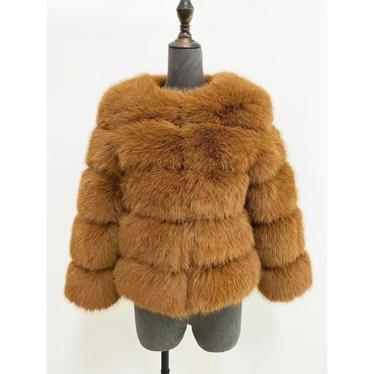 

Mink Coat Winter Black White Faux Fur Coat Woman Elegant Fluffy Faux Fur Jacket Top Short Fur Coats Woman Clothing S сірий