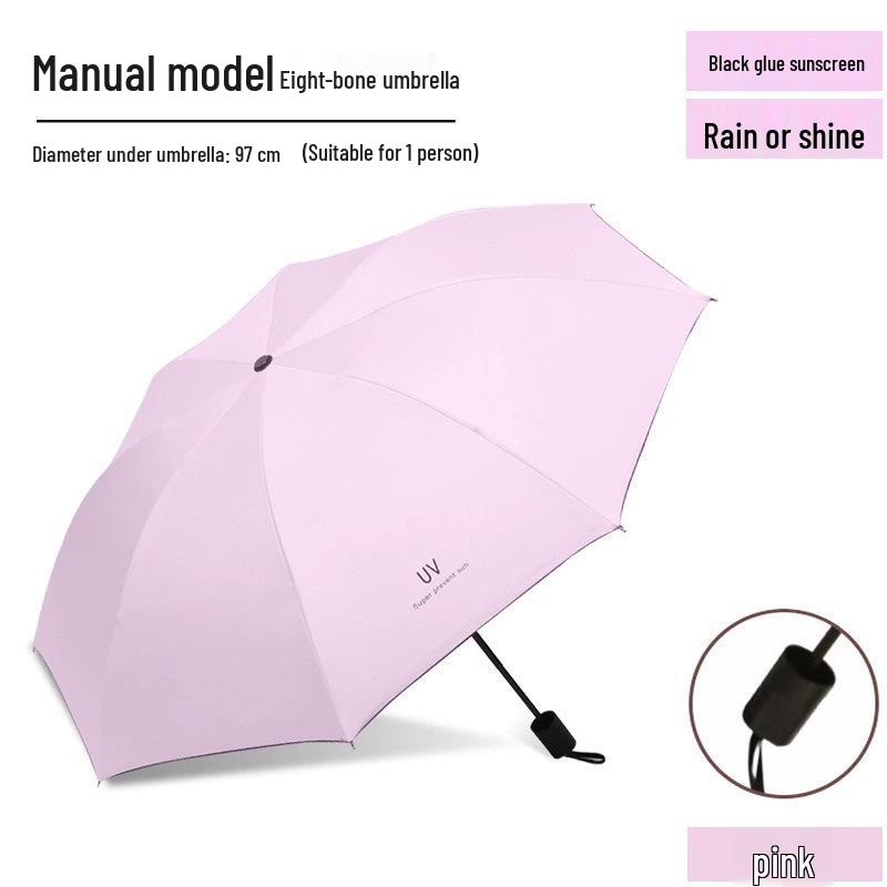 Premium Automatic Anti-UV Folding Umbrella with Dual-Use Sun and Rain Protection and Customizable Logo.