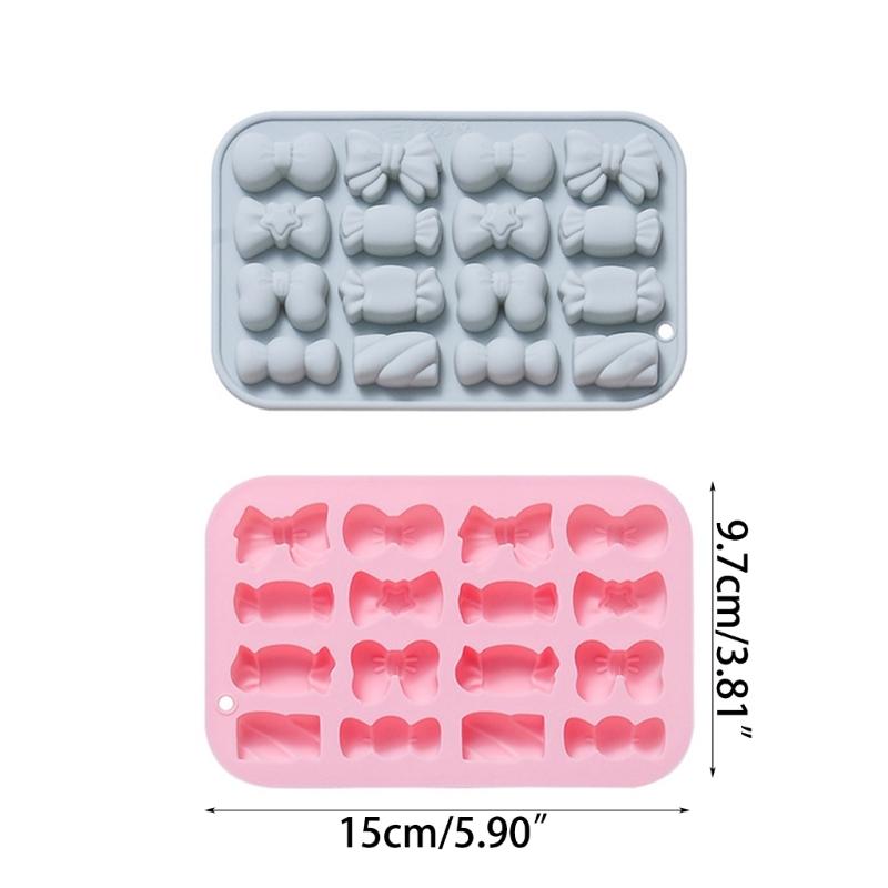3pcs Candy Shape Silicone Mold DIY Cake Pastry Baking Mold Cake Decorating Tool for Making Chocolate Fondant Decor