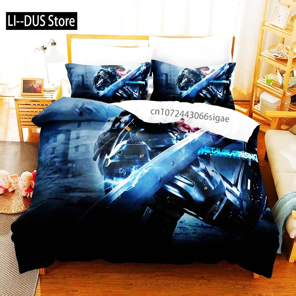 Metal Duvet Cover Set For Adults And Boys Bedroom 2025 Duvet Cover Bed Set Quilt Cover Pillowcase Single Double Queen King Size