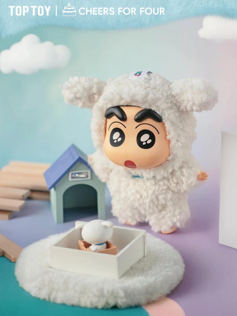 Original Crayon Shin-Chan Blind Box Costume Party Series Vinyl Doll Anime Action Figure Mystery Box Collection Model Toy Gift