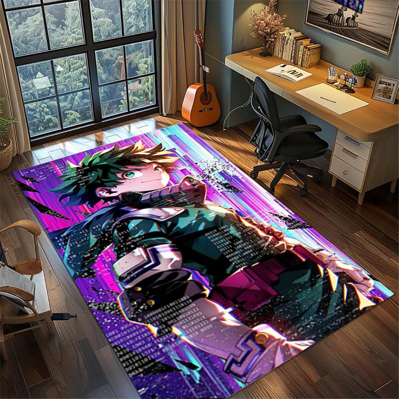 Carpet My Hero Academia Large Area Non Slip Washable Rug Gamer Room Bedroom Home Decor