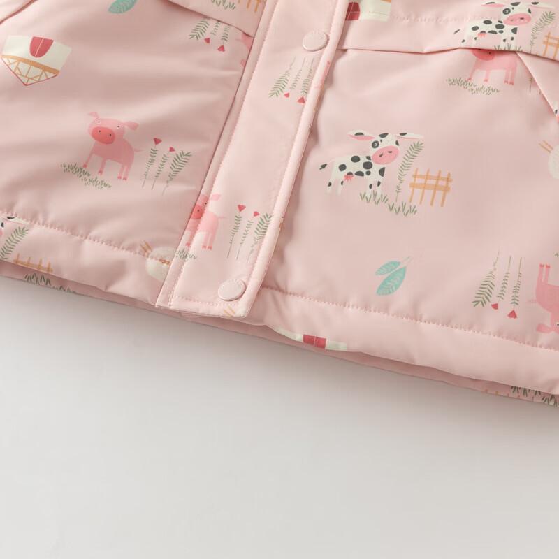 DAVE & BELLA Girls' Winter Hooded Cotton Jacket