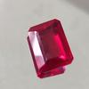 34.60 Ct Heated CERTIFIED Red Ruby Stunning Emerald Cut Loose Gemstone