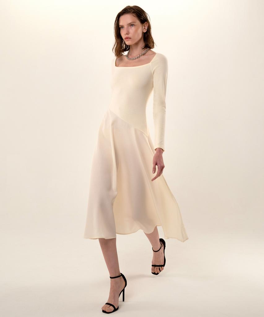 Retour Deux Vingt Quatre Cienna Long Sleeve Jersey Dress